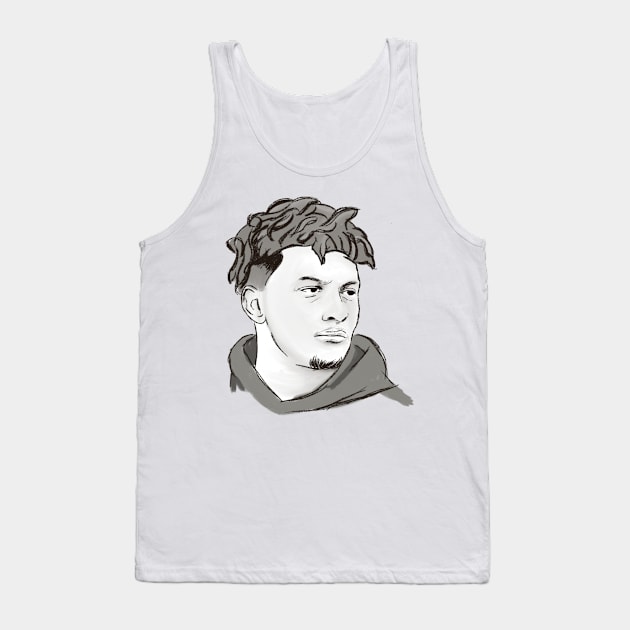 Patrick Mahomes Art Tank Top by pentaShop